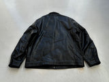 90s GAP Sports Leather Jacket L Black