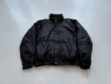 80s Eddie Bauer Leather Puffer Jacket L