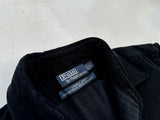 90s Polo Ralph Lauren LOWELL SPORT Corduroy Shirt L Black