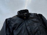 80s Eddie Bauer Leather Puffer Jacket L Black