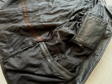 90s GAP Leather Car Coat XL Black