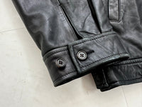 90s Polo Ralph Lauren Leather SwingTop Jacket L Black