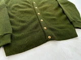 60s CAMPUS Mohair Cardigan L IvyGreen