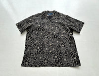 90s Polo Ralph Lauren CLAYTON Black Flower Shirt L