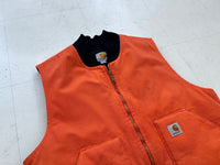 Carhartt Canvas Duck Vest L Orange