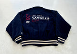 STARTER MLB NY YANKEES Corduroy Varsity Jacket Navy