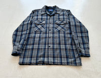 90s Pendleton Shadow Plaid Board Shirt M Blue