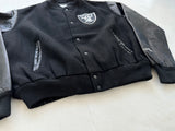 CHALK LINE NFL RAIDERS Varsity Jacket L Black