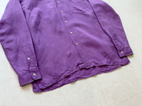 90s Polo Ralph Lauren Silk&Linen Loop L/S Shirt M Lavender