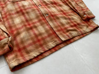 90s Pendleton Shadow Plaid Board Shirt M Orange