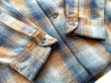 90s Pendleton Shadow Plaid Board Shirt XL Gray&Orange