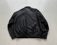 90s Polo Ralph Lauren Leather SwingTop Jacket M Black