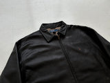 90s Polo Ralph Lauren Leather SwingTop Jacket XL Black