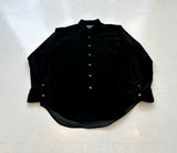 90s Polo Ralph Lauren ARMOND Velvet L/S Shirt L Black