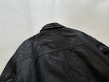 90s GAP Leather Zip Jacket L Black