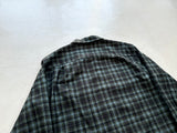 90s Pendleton Shadow Plaid Board Shirt M Turquoise&Black