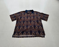 90s Polo RalphLauren Big Paisley Polo Shirt XXL