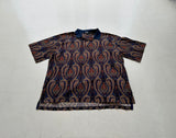 90s Polo RalphLauren Big Paisley Polo Shirt XXL