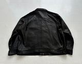 90s Polo Ralph Lauren Leather SwingTop Jacket XL Black