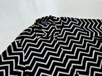 90s Polo Ralph Lauren CALDWELL ZigZag Loop Shirt L Black&White