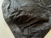 90s GAP Leather Car Coat M Black