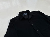 90s Polo Ralph Lauren LOWELL SPORT Corduroy Shirt L Black