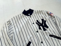 Felco MLB NY YANKEES Stripes Varsity Jacket M White