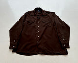 90s Polo Ralph Lauren Rayon Loop Shirt L DeepBrown