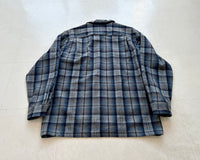 90s Pendleton Shadow Plaid Board Shirt M Blue