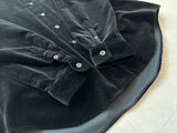 90s Polo Ralph Lauren ARMOND Velvet L/S Shirt L Black