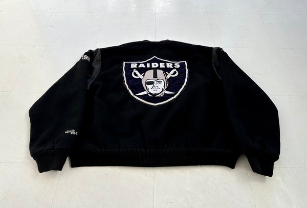 CHALK LINE NFL RAIDERS Varsity Jacket XL Black