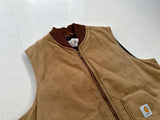 Carhartt Canvas Duck Vest XL Tall Brown