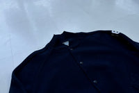 80s MAPLE Varsity Jacket L DeepNavy