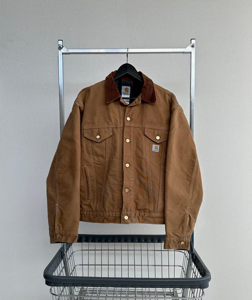 90s Carhartt Trucker Jacket 46 Brown – NO BURCANCY