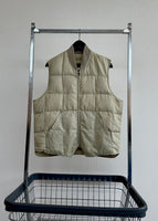 80s Eddie Bauer Quilting Puffer Vest 42 Ivory