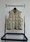 80s Eddie Bauer Quilting Puffer Vest 42 Ivory