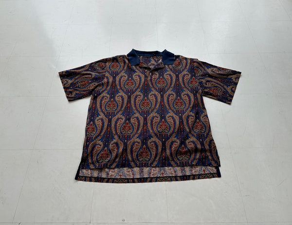 90s Polo RalphLauren Big Paisley Polo Shirt XL – NO BURCANCY