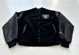 CHALK LINE NFL RAIDERS Varsity Jacket L Black