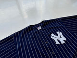 90s Majestic NY Yankees Jersey XL Navy Striped