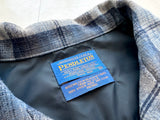 90s Pendleton Shadow Plaid Board Shirt M Blue