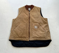 Carhartt Canvas Duck Vest XL Tall Brown