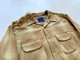 90s Pendleton ShadowPlaid Board Shirt XL Mustard