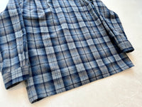 90s Pendleton Shadow Plaid Board Shirt M Blue