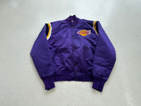 Los Angeles Lakers Nylon Varsity Jacket L Purple