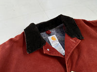 90s Carhartt Chore Coat L Burgundy