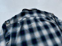 RRL Shadow Plaid Rayon Loop Shirt XL White&Blue&Green