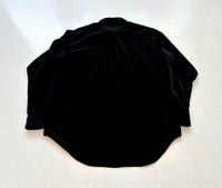 90s Polo Ralph Lauren ARMOND Velvet L/S Shirt L Black