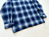 90s Pendleton ShadowPlaid Board Shirt L Blue&White