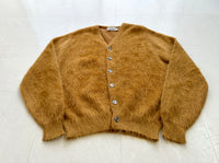 60s cepner Mohair Cardigan M GoldenBrown