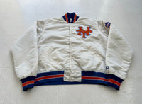 STARTER MLB NY Mets Varsity Jacket L White